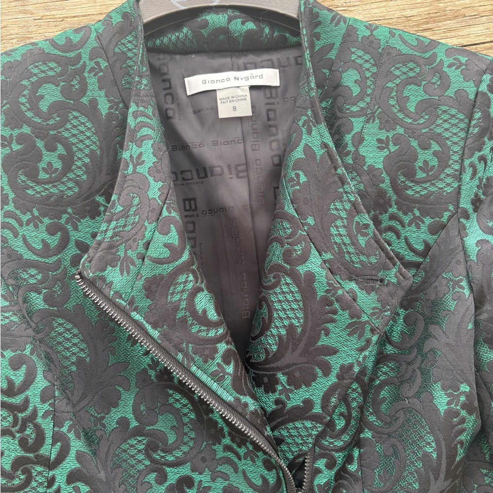 Bianca Nygård Brocade Jacket Sz 8 - Picture 6 of 13